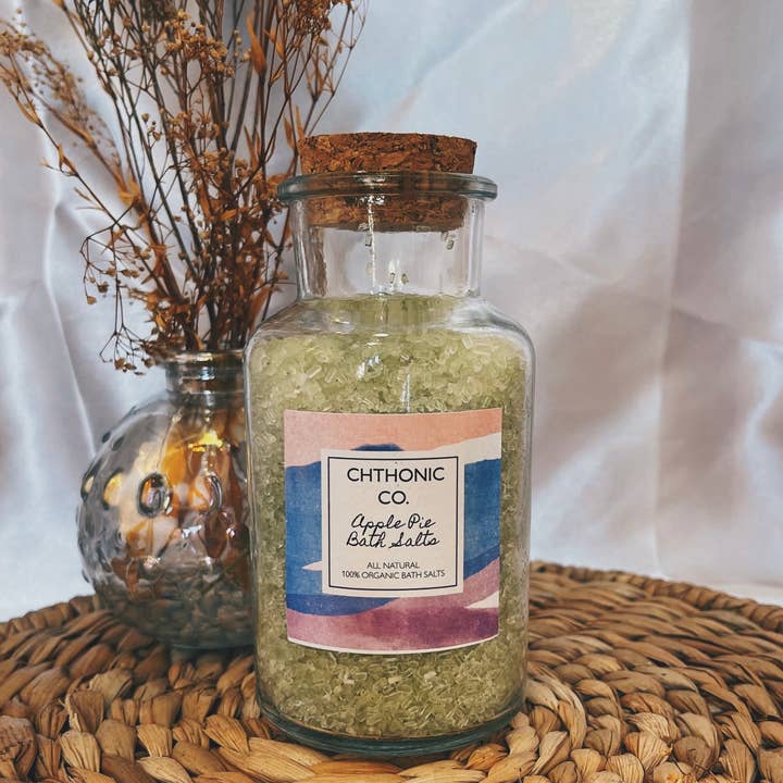 Chthonic Co. Apple Pie Bath Salts 8oz for wholesale by Chthonic Co.