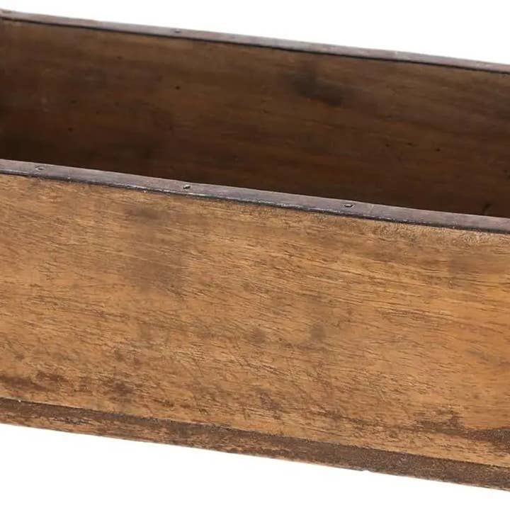 Meinposten – wholesale Prydnadslåda – trälåda tegelform tegelformlåda återvunnen trälåda 30 cm