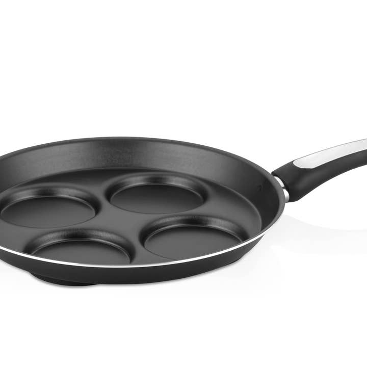 Black 11-inch Nontoxic & Nonstick Burger, Blini & Pancake Pan | Pa for wholesale on Faire0