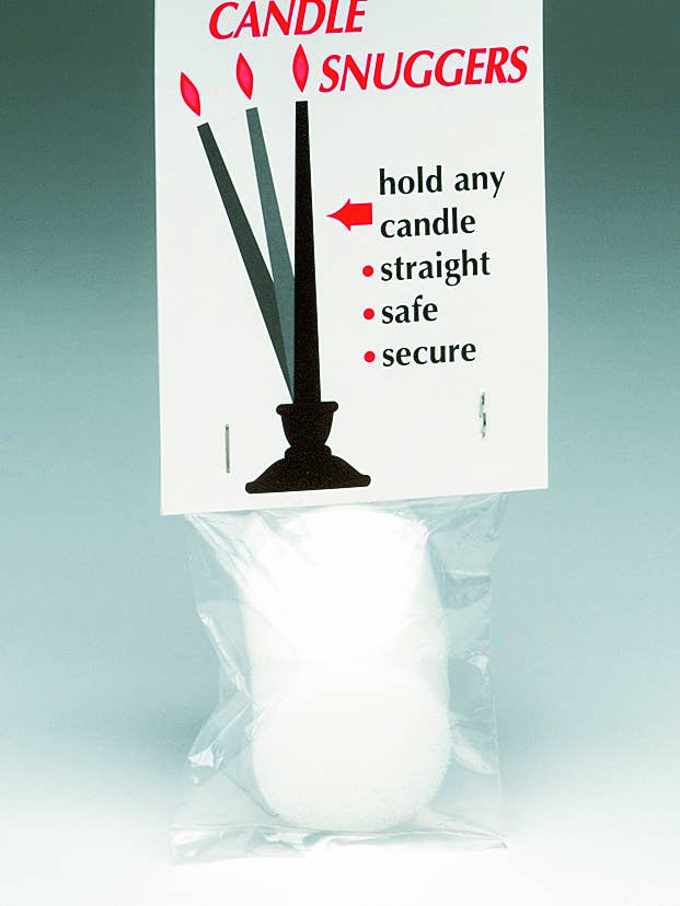 Foam Candle Huggers: 12 pkgs of 8 pieces for wholesale by Biedermann & Sons