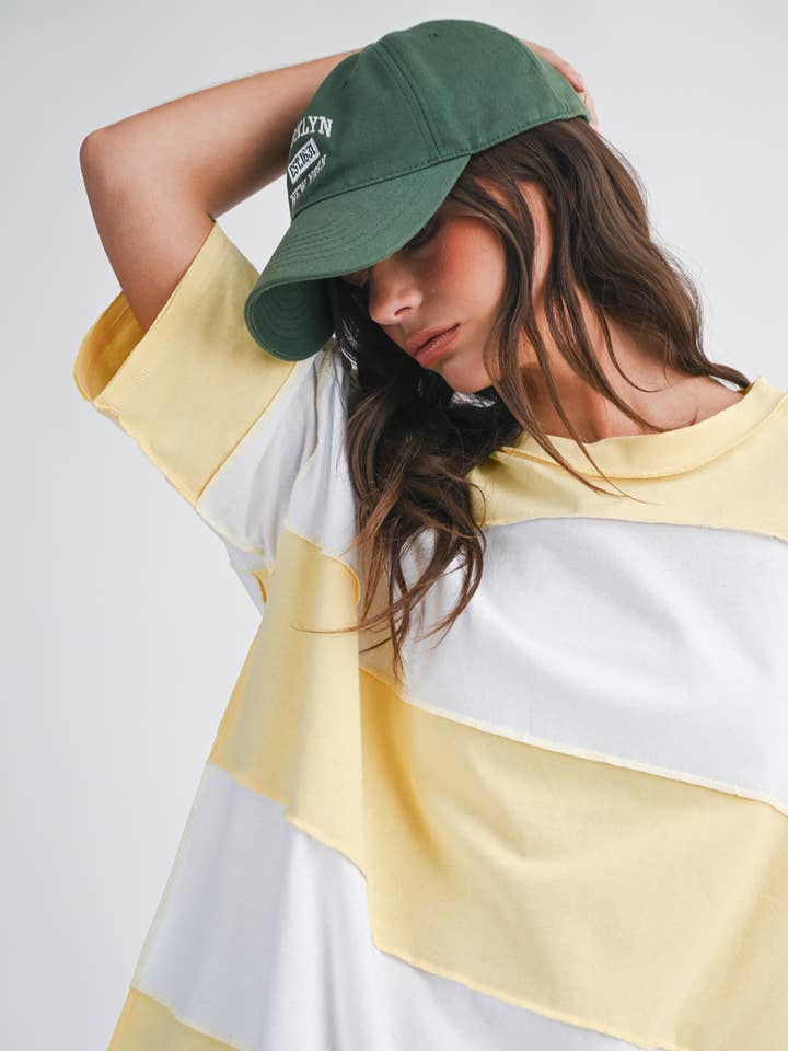 8417FN Polly Color Block Top for wholesale by AEMI + CO