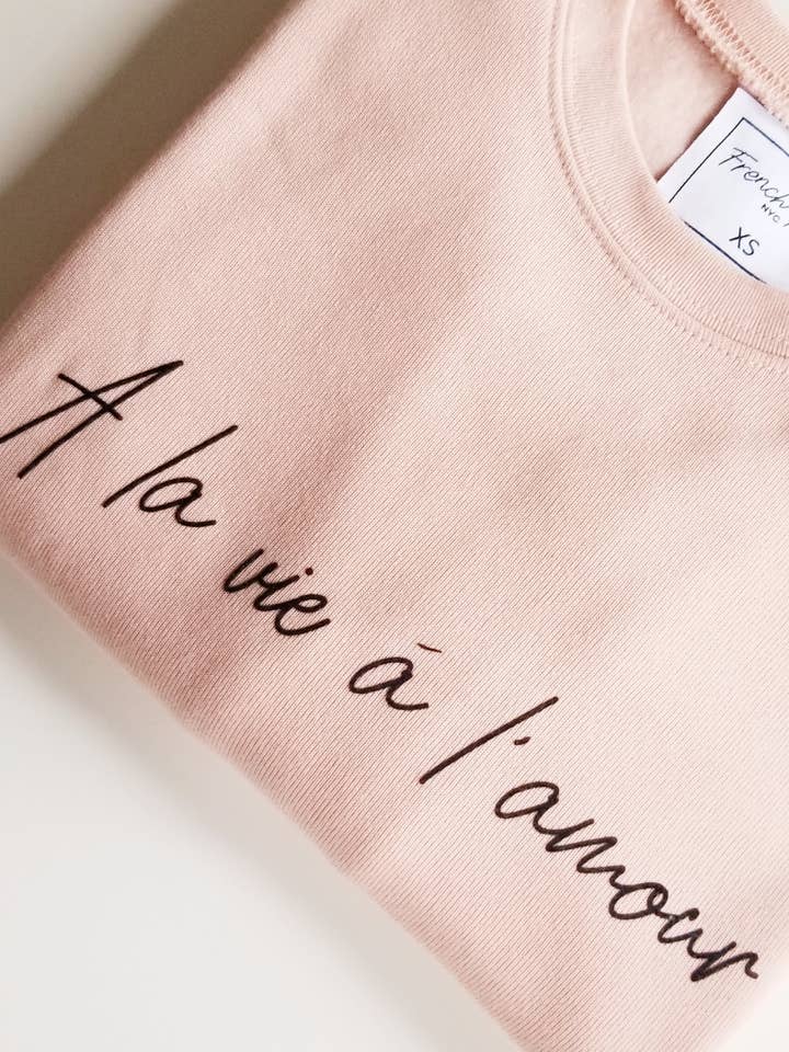 French-York - Wholesale Grafisch sweatshirt - Dames - Trui A la vie à l'amour wom (heren)5