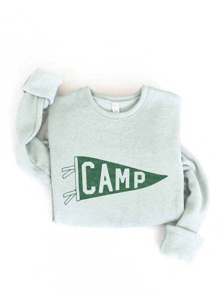 CAMP PENNANT Graphic Sweatshirt for wholesale by OAT COLLECTIVE