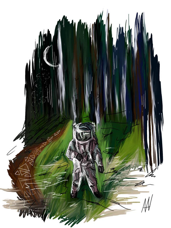 Earth Astronaut Print for wholesale by Third Wolf Designs