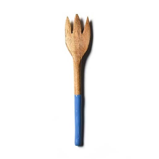 Blue Fundamental Wood Appetizer Fork for wholesale by Coton Colors