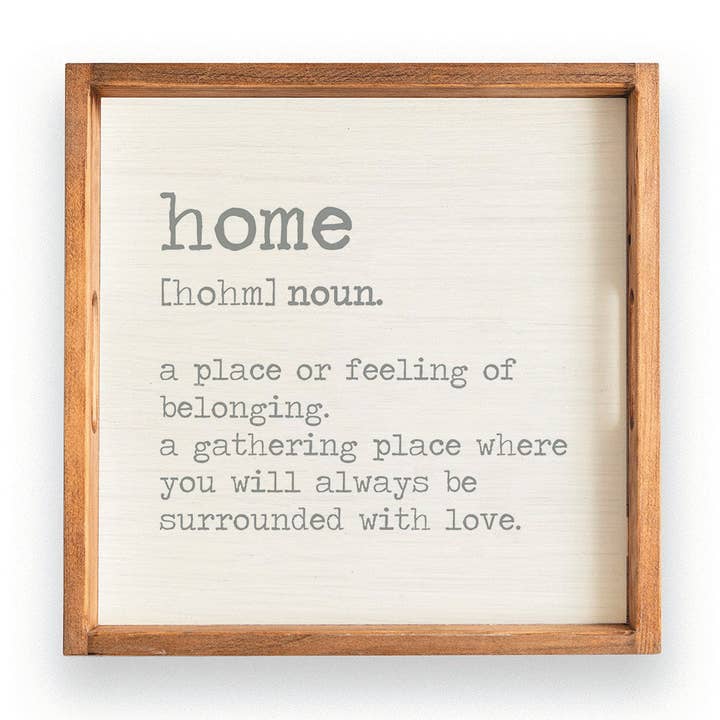 Home Definition Serving Tray for wholesale by Rustic Marlin