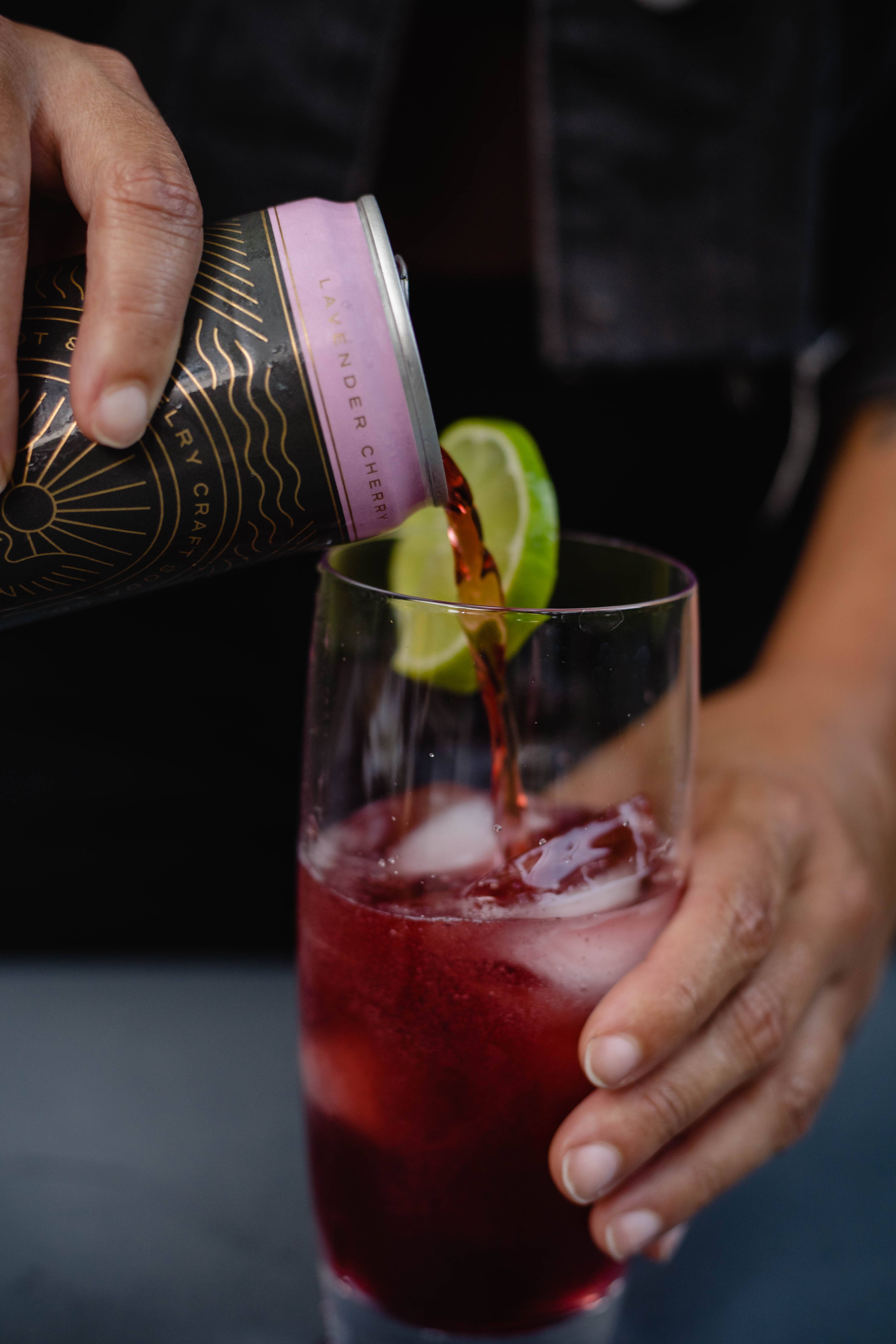 Root & Revelry Craft Soda - Wholesale Soda/Carbonated Drink - Lavender Cherry2