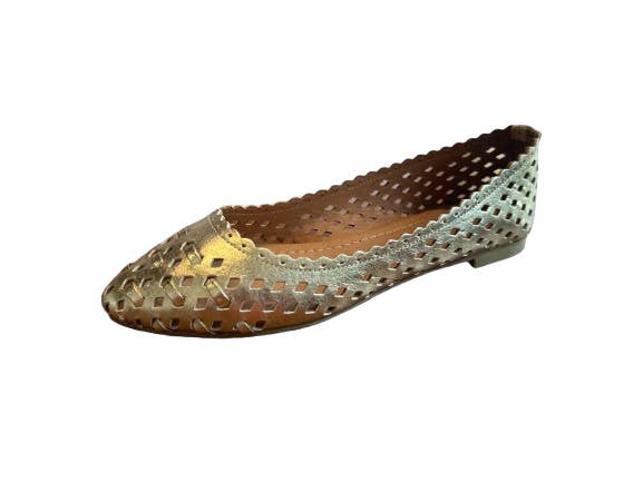 Begoria - Wholesale Flats - Women's - Genuine Leather Gold Laser-cut Flats