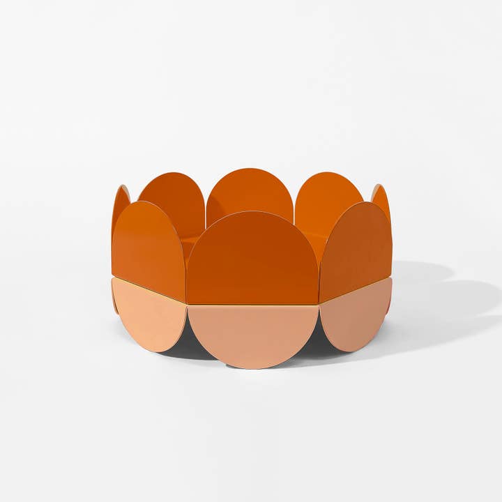 Orange Wave Bowl – Large Fruit Basket for wholesale by ISUWA