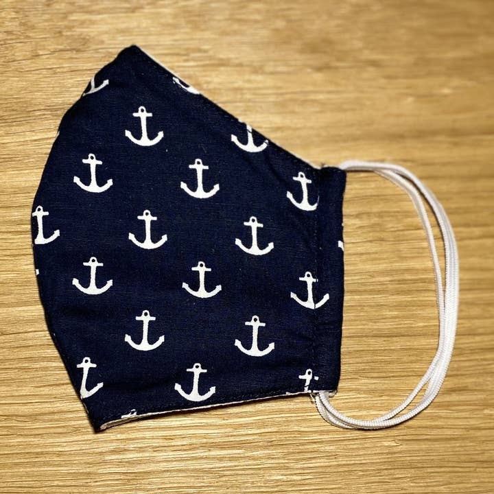 Stoffmaske – wholesale Medicinsk mask – BARNS TYG MASK MÖRKBLÅ ANKARE