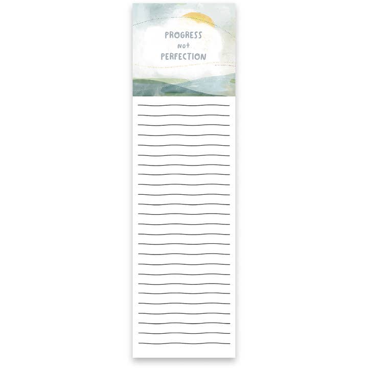Progress Not Perfection List Pad for wholesale by Primitives by Kathy