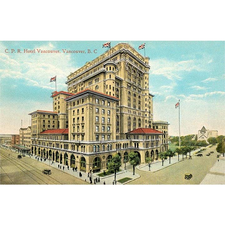 Found Image Press - Wholesale Sticker - Sticker CN-274 Hotel Vancouver, British Columbia