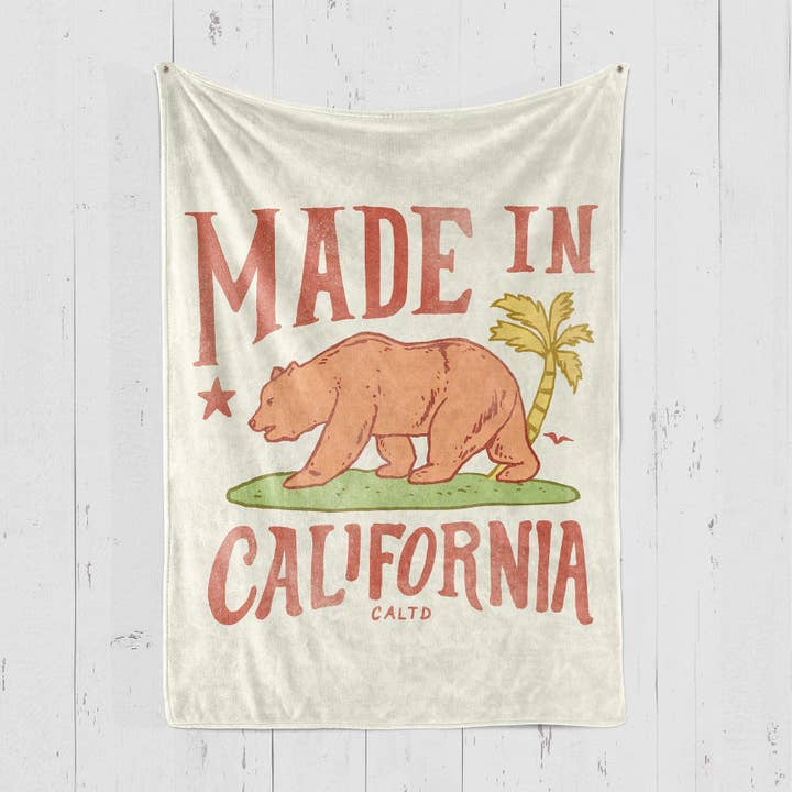 Made In California Blanket for wholesale by State Bliss