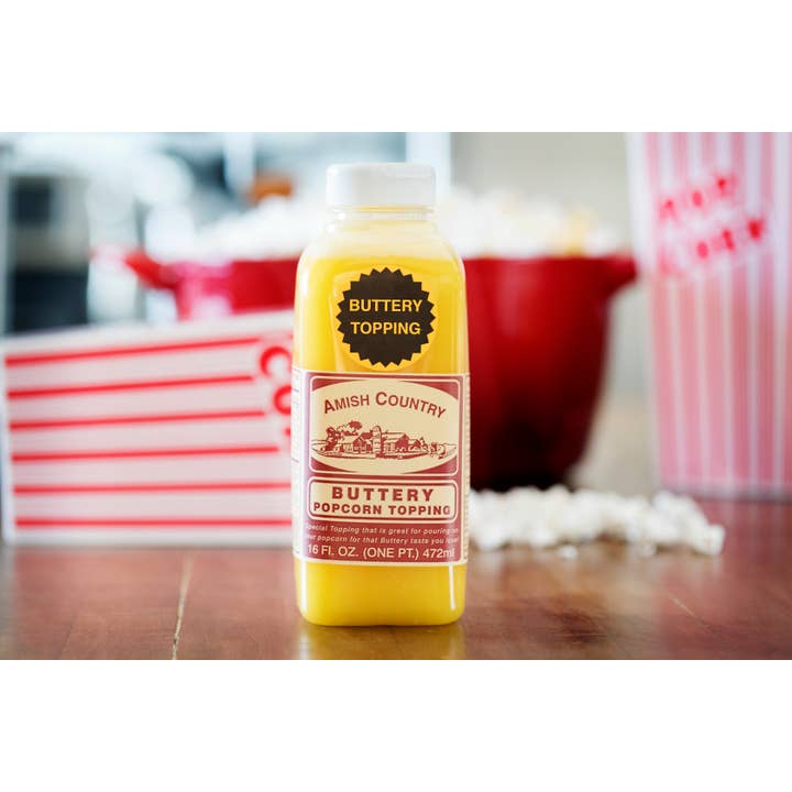 Amish Country Popcorn - Wholesale Flavored Syrup - 16oz Bottle of Buttery Topping