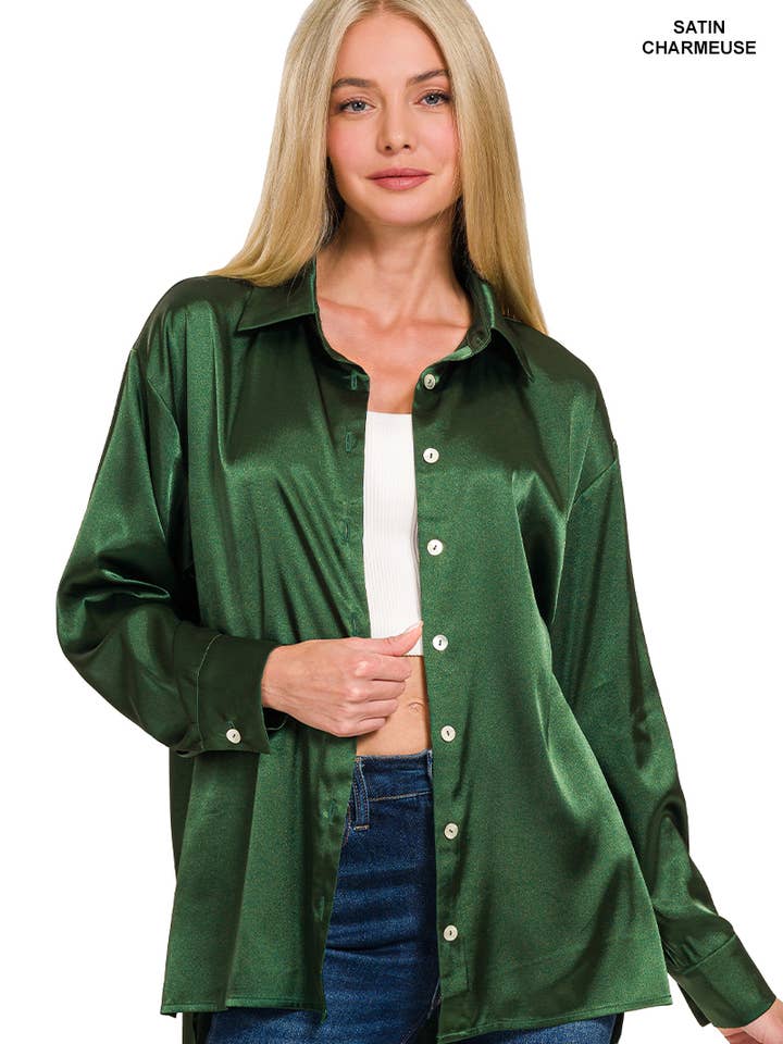 42POPS – Großhandel Hemd mit Button-down-Kragen – Damen – „,.._ Satin-Knopf-Down-Hemden9