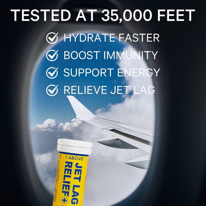 1ABOVE - Wholesale Oral Supplement/Vitamin - 1Above Jet Lag Relief+ 10 Effervescent Tablets - Citrus3