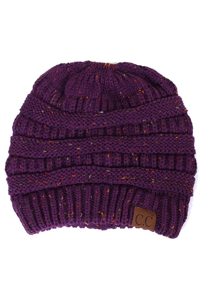Hana - Wholesale Beanie - Women's - C.C Confetti Ponytail Messy Bun Beanie27