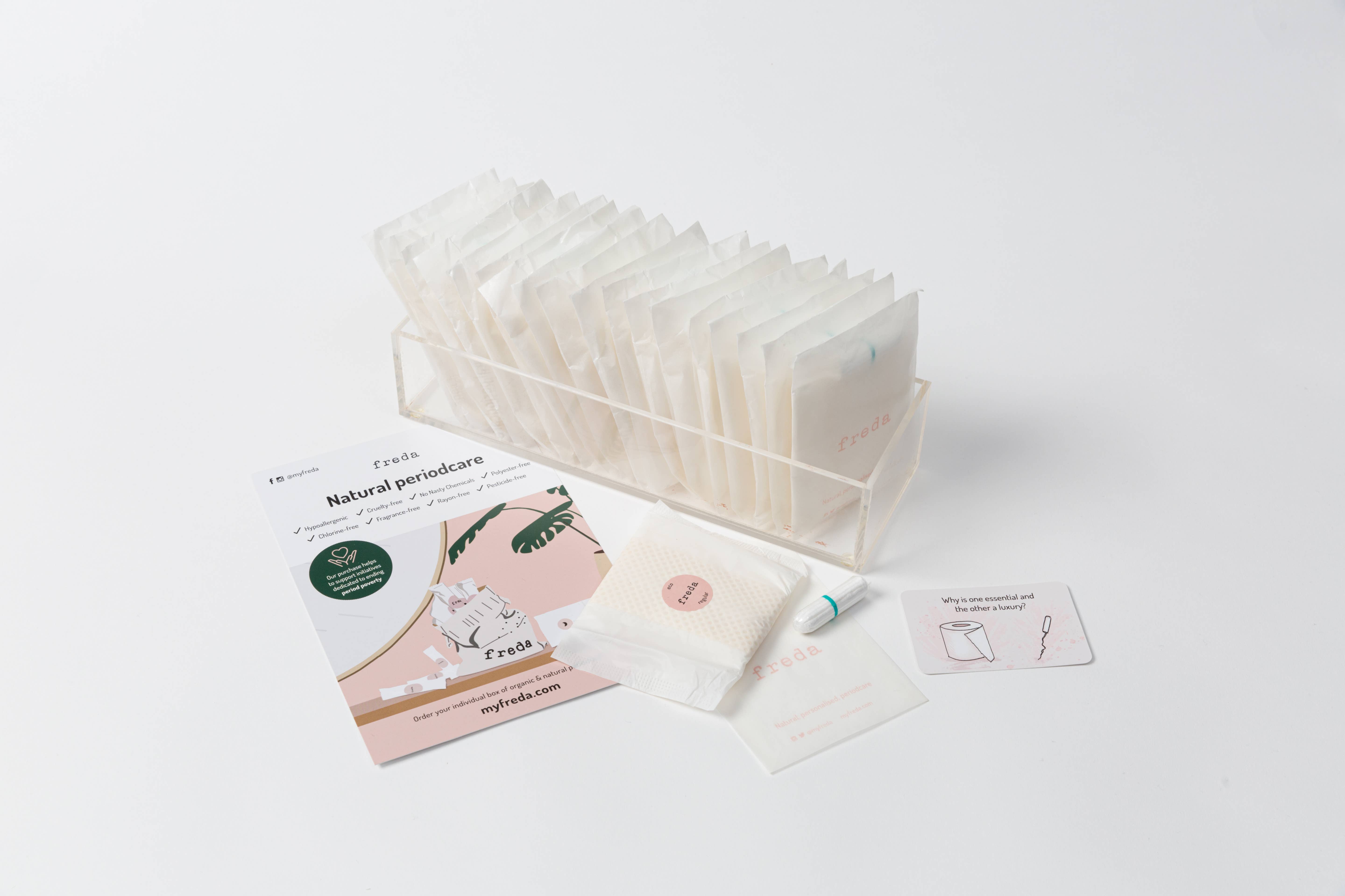 Freda - Venta al por mayor Ropa interior menstrual - Mujer - Mini kit de emergencia para periodo1