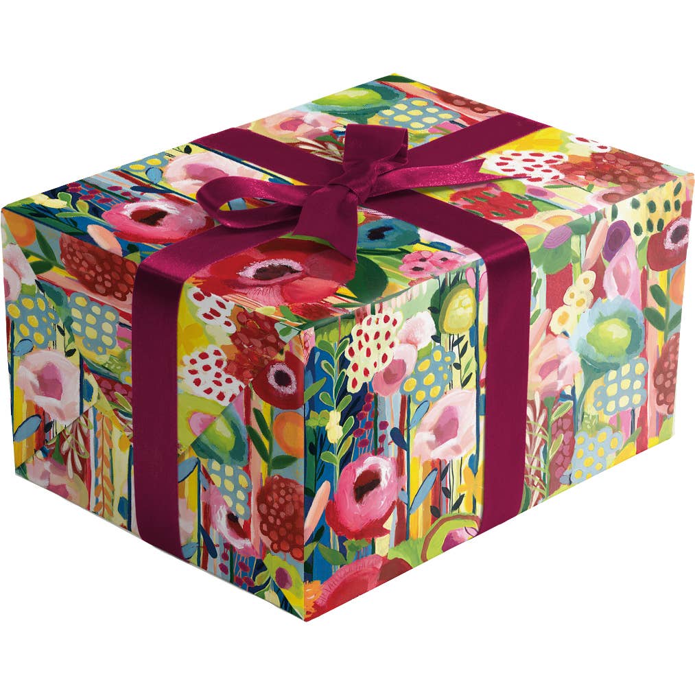 Jillson & Roberts - Wholesale Wrapping Paper Roll - Floral Cottage Gift Wrap - Roll1