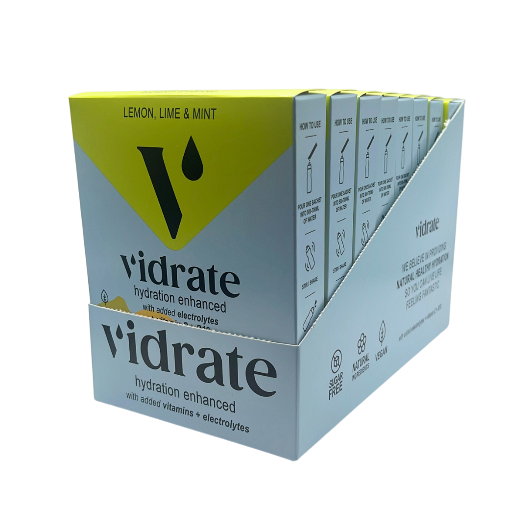 ViDrate – wholesale Powdered health drink – Vidrate Lemon Lime & Mint Hydration Sachets0