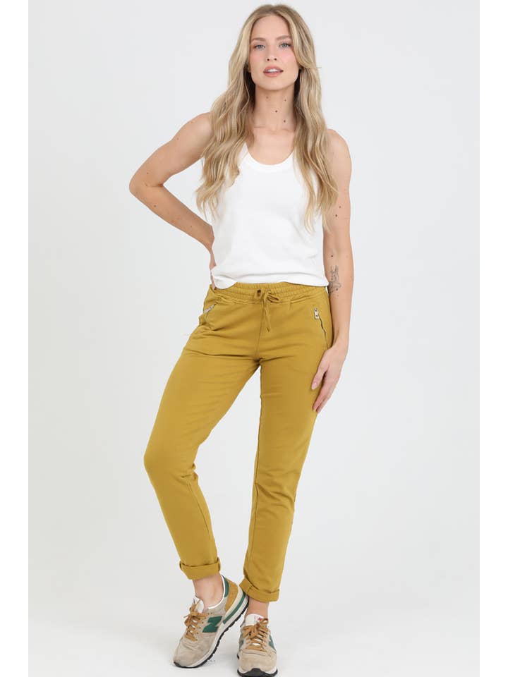 Nostalgia - Vente Pantalon d'intérieur/de jogging – femme - JOGG DE JOGGING EN TISSU ÉPONGE NP746-ASIS AVEC LIEN À NOUER SUR LE DEVANT ET POCHE ZIPPÉE49