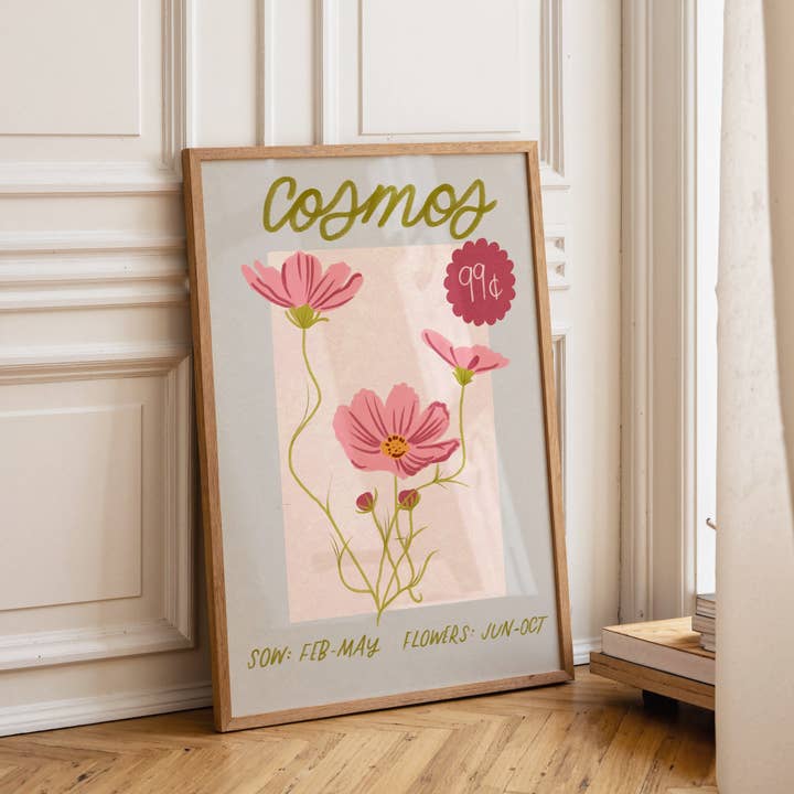 Kosmos | Frøpakke Havearbejde Print Bedstemors Hobbyer for engroshandel hos Moo and May Studio