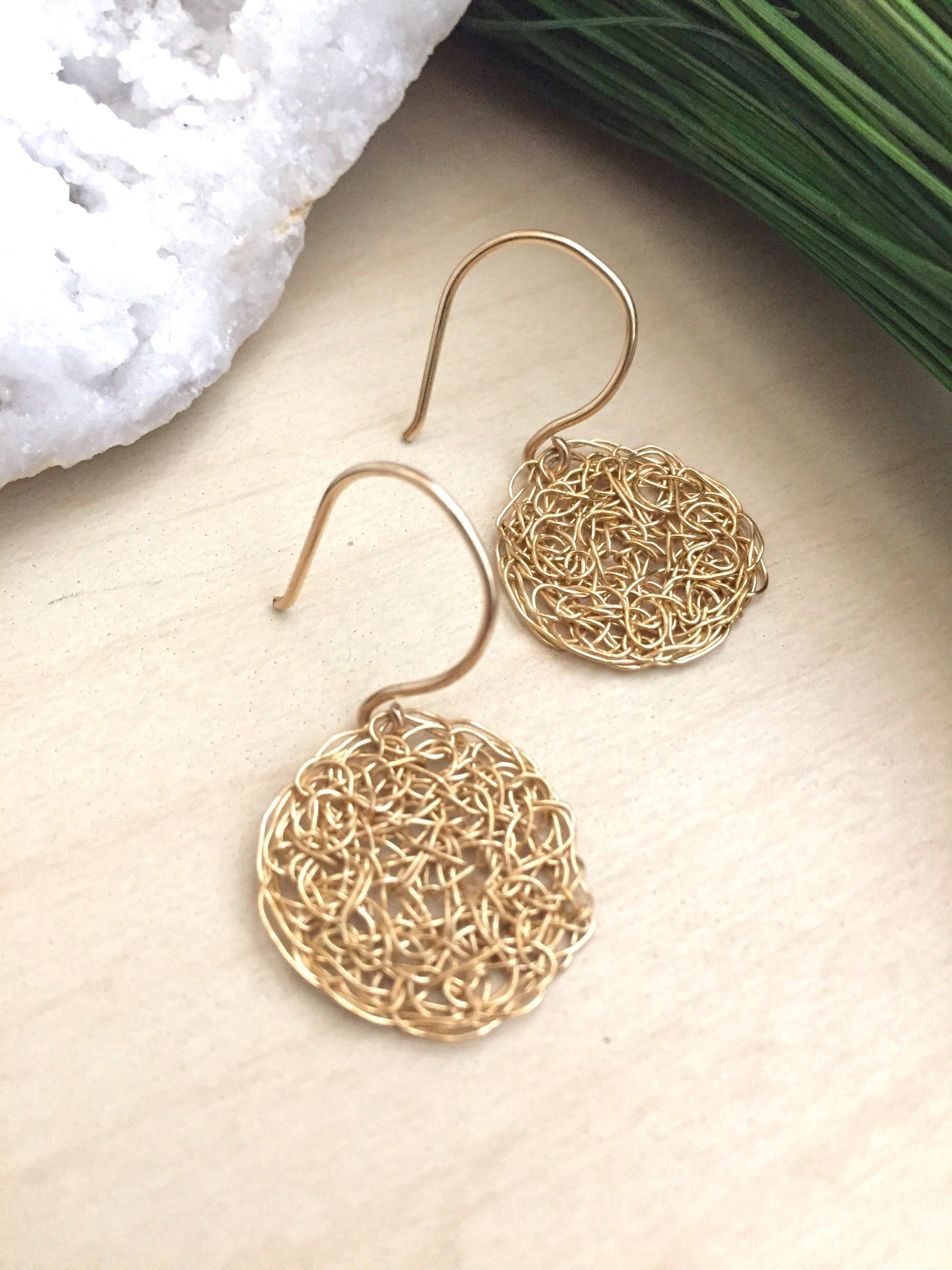 925 Sterling Silver Wire Crochet Earrings, Unusual Earrings For Her –  BohemianSummerTales