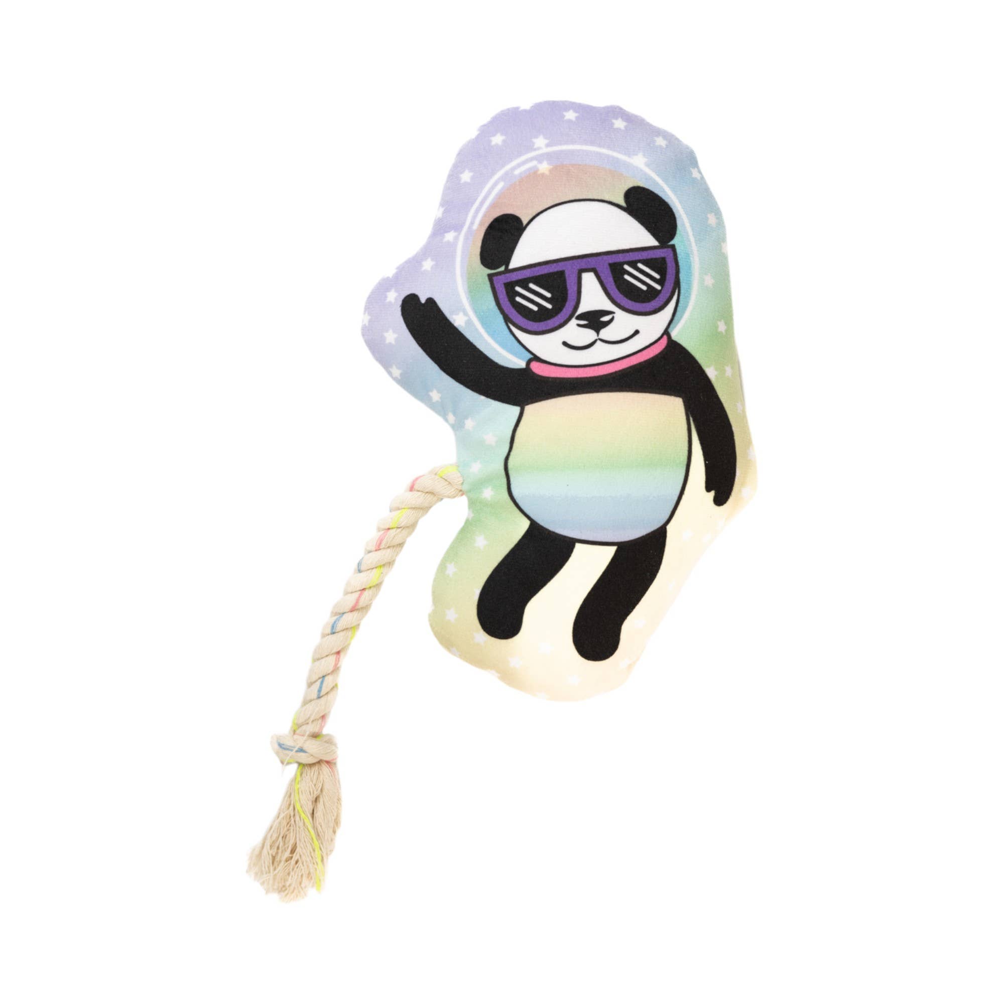 Jojo Modern Pets – Großhandel Haustier-Quietschspielzeug – Hund – The Cosmic Crew: Weiches, kuscheliges Space Panda Hundespielzeug aus Plüsch
