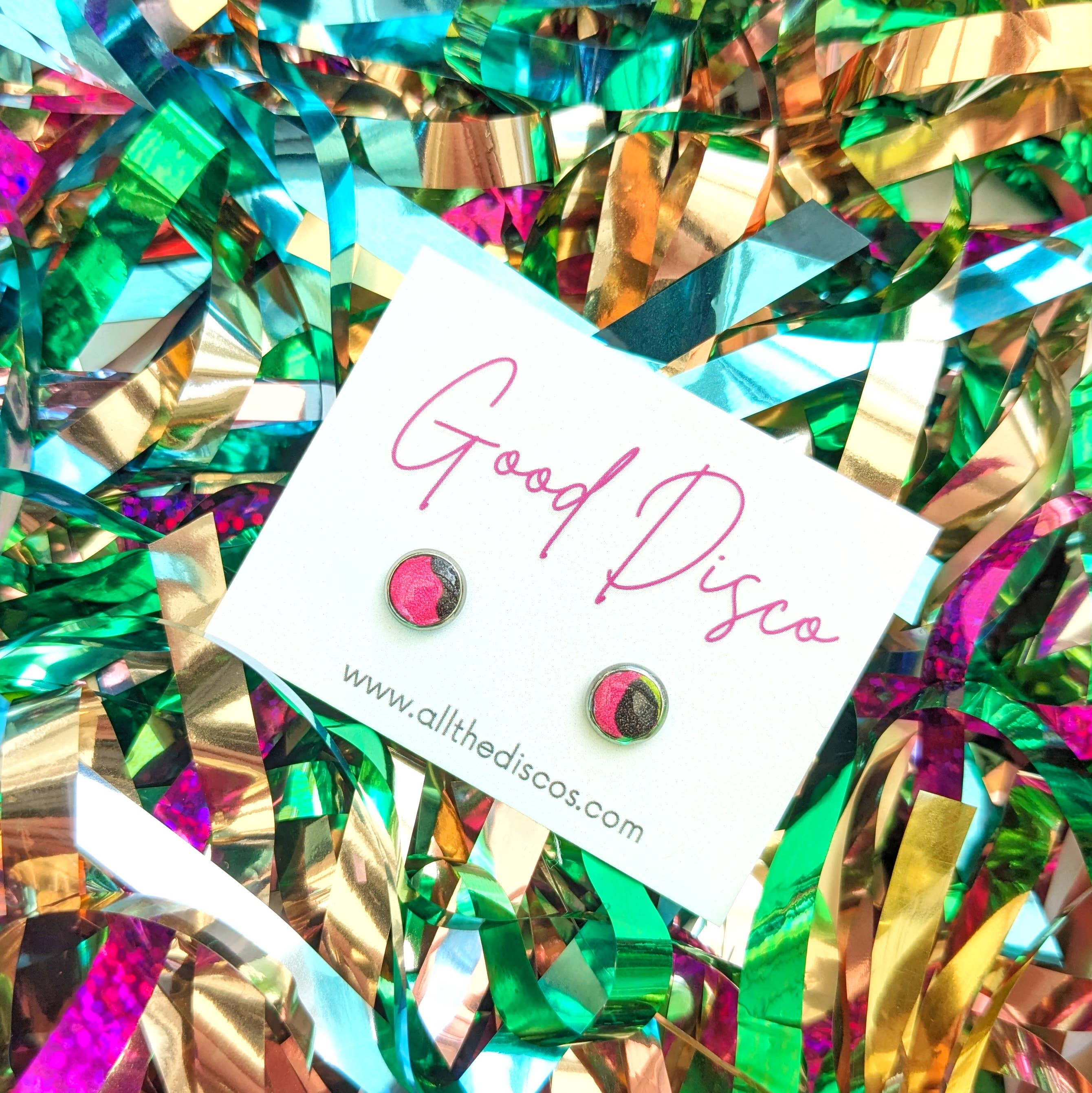 All The Discos - Wholesale Stud/Post Earrings - Good Disco Stud Earrings24