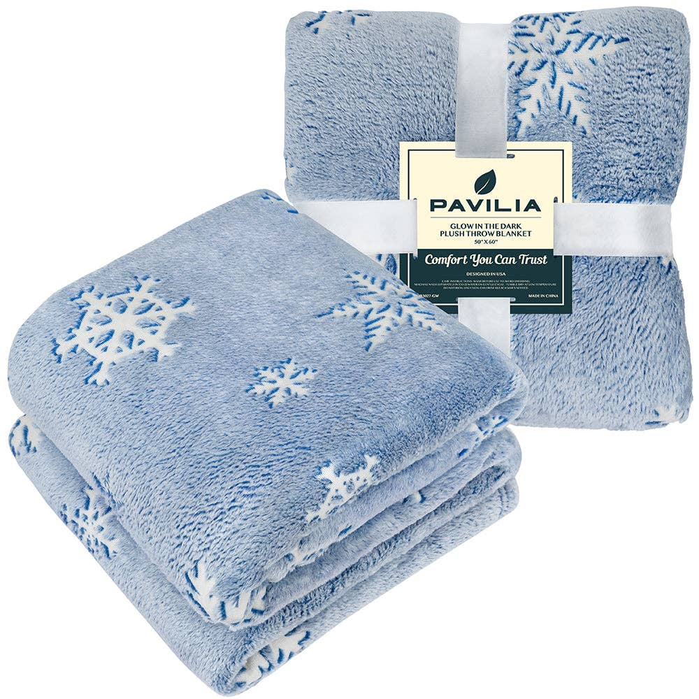 Pavilia – wholesale Throw blanket – Glow In The Dark Fleece Throw Blanket2