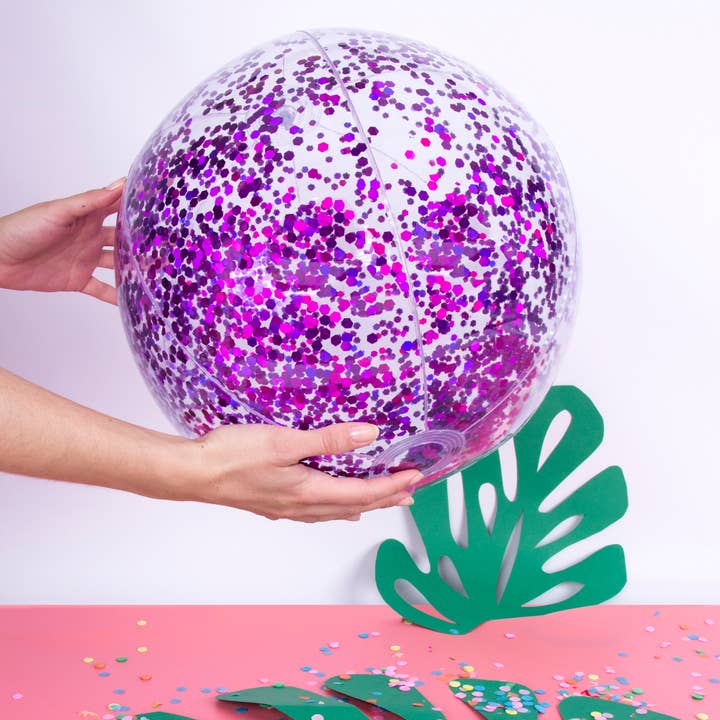 GLITTER BEACH BALL HF for wholesale by Helio Ferretti Co