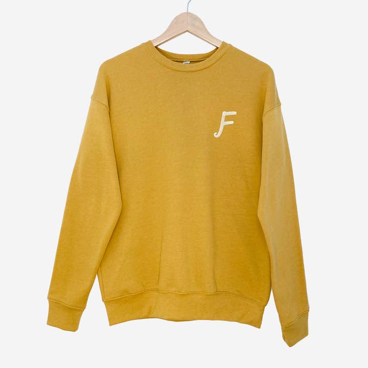 CUSTOM LETTER - Drop Shoulder Crew Neck Sweatshirt for wholesale by Parched