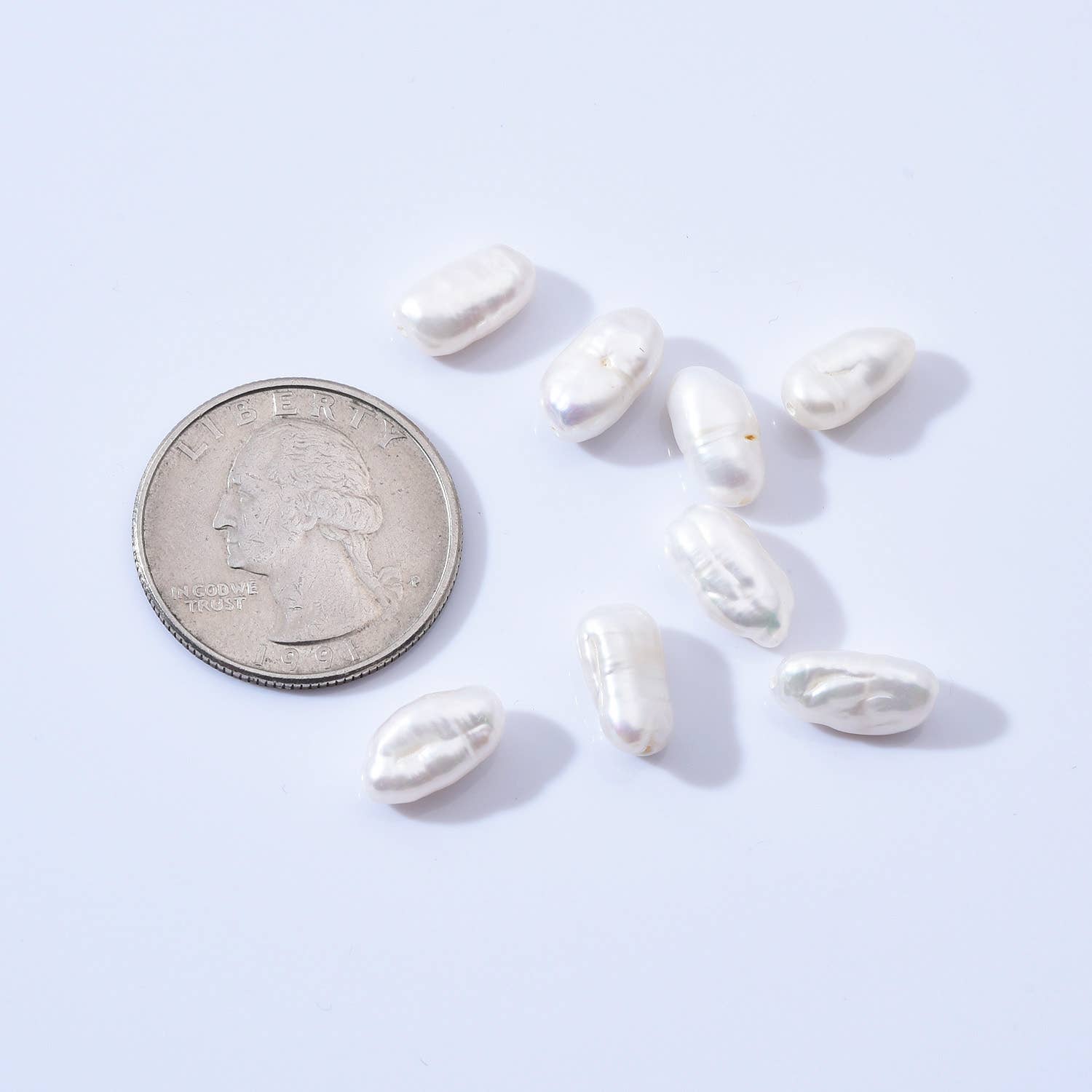 findings4uGem – wholesale Pärlband/Pärlhalsband – Naturliga vita keshipärlor i sötvattensfärg, FWP00810