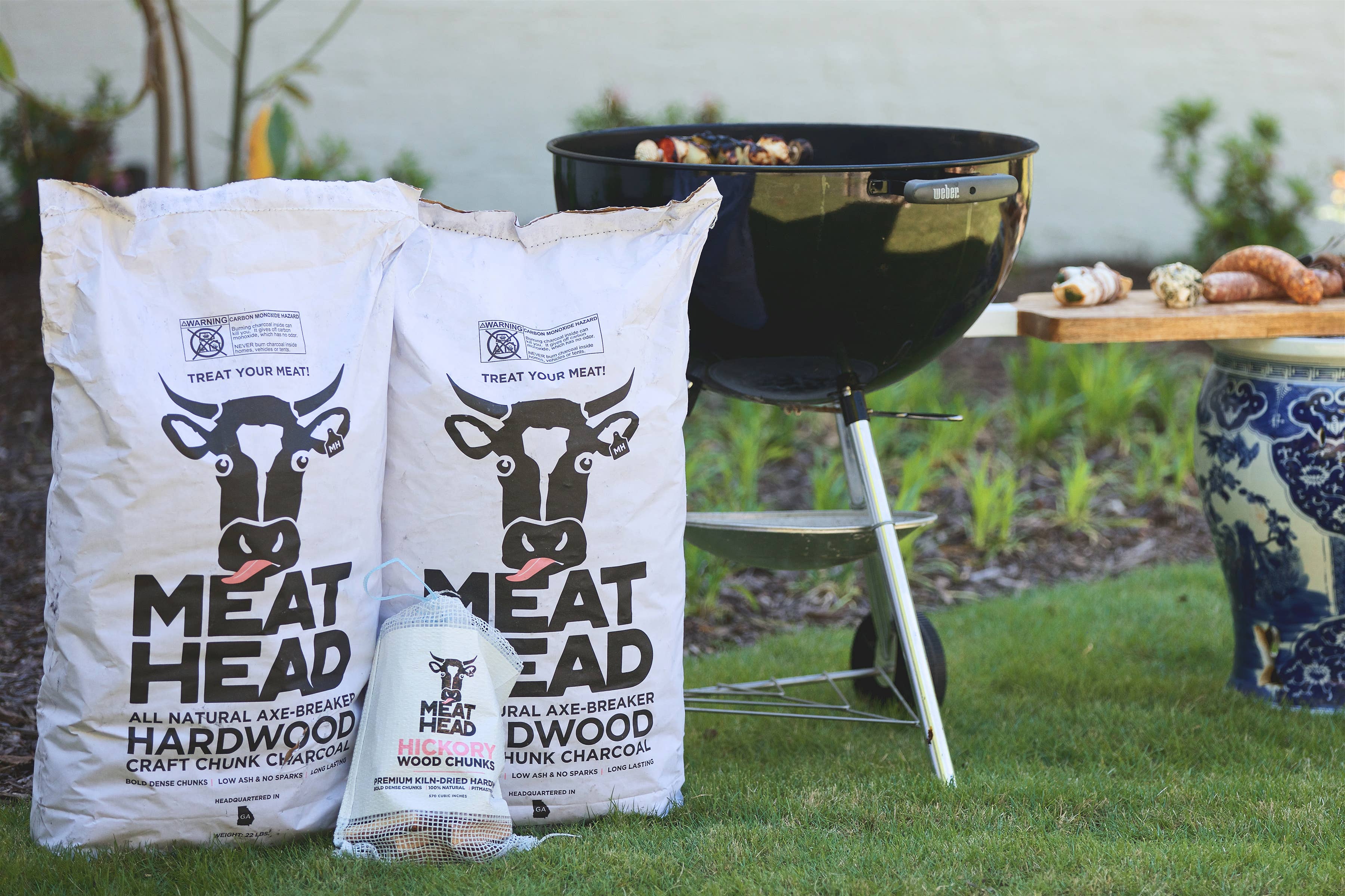 Meat Head Charcoal - Wholesale Outdoor Grill Tools - Crafted Hickory Wood Chunks4