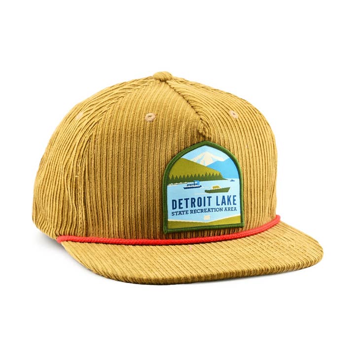 Detroit Lake Corduroy Hat for wholesale by Patchmarks