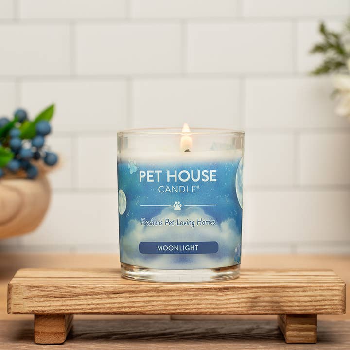 Pet House by One Fur All - Wholesale Jar/Filled Candle - Moonlight 9 oz Candle - For pet-loving homes1