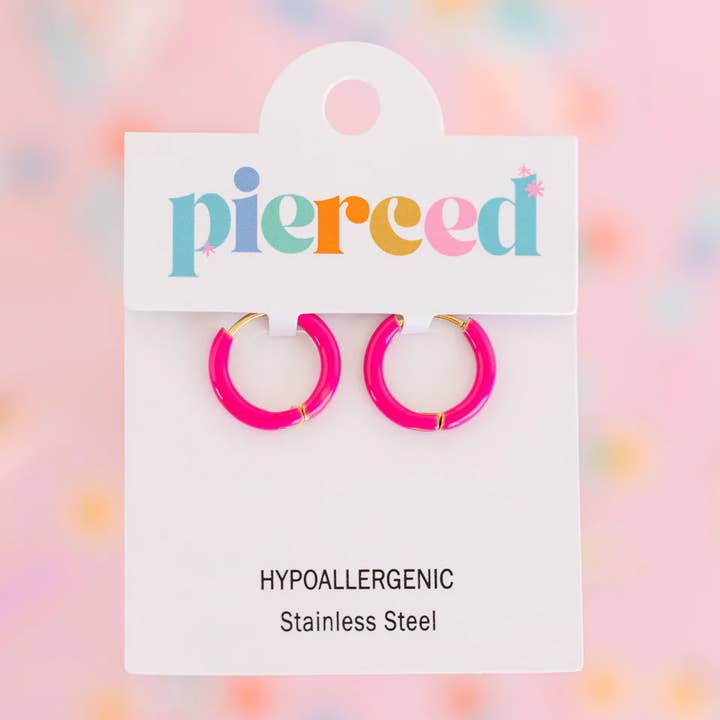 Huggies rosa quente por atacado de Pierced Co