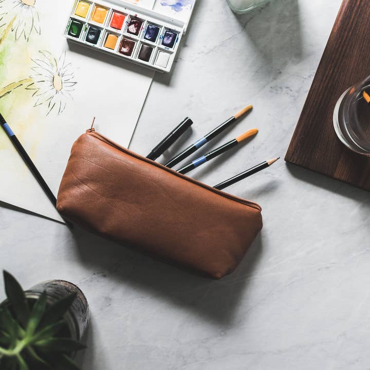 SANDRA SMITH LLC - Wholesale Pencil Case/Pouch - Show Them - Faux Leather Pencil Pouch4