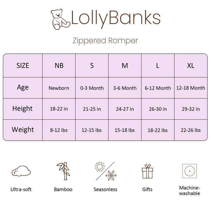 LollyBanks - Vendita all'ingrosso Pigiamino - Neonati - Mi hai conquistato con il pigiama in bambù per neonati Hydrangea, cerniera a doppio senso.4