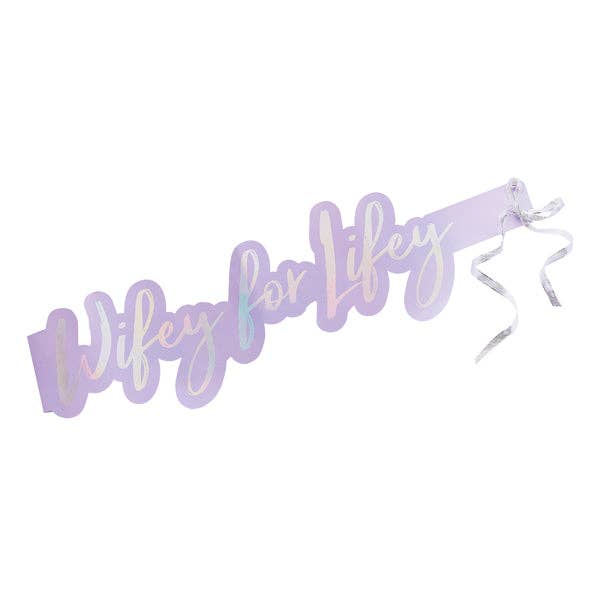 Hootyballoo by Club Green - Vendita all'ingrosso Regalini per gli invitati - Fascia portacarte «Wifey For Lifey»2