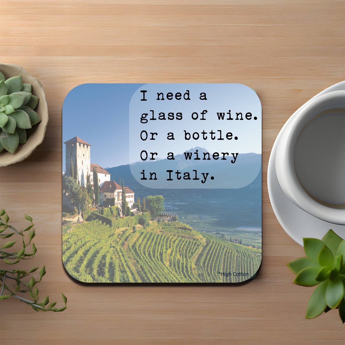 High Cotton Gifts - Wholesale Coasters - Winery in Italy Coaster1