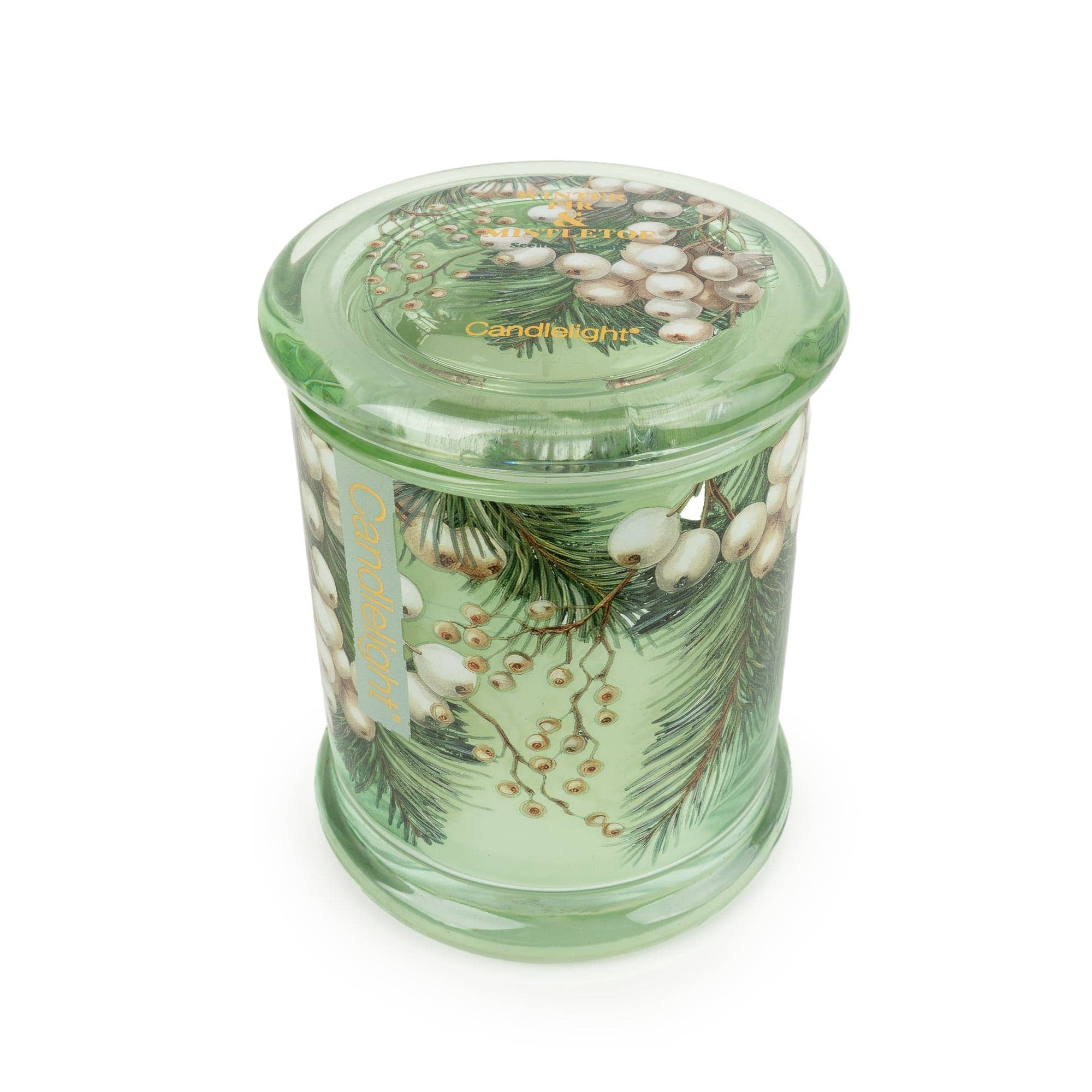 Candlelight Products Ltd - Wholesale Jar/Filled Candle - Large Glass Jar - Winter Fir & Mistletoe 6pk2