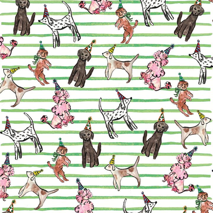 Party Pups Minky Blanket for wholesale by Over the Moon Gift