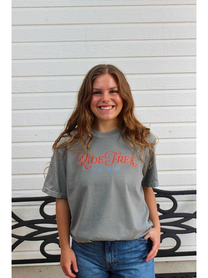 Spirit+Tribe - Wholesale T-Shirt (Graphic) - Women's - RIDE FREE OR DIE1