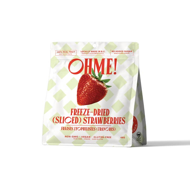 OHME! Foods - Wholesale Dried/dehydrated fruit - Freeze-Dried Strawberries (Sliced)
