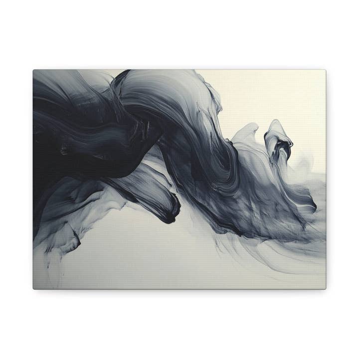 Cuadro abstracto en blanco, negro y gris para venta al por mayor de Coin Tableau