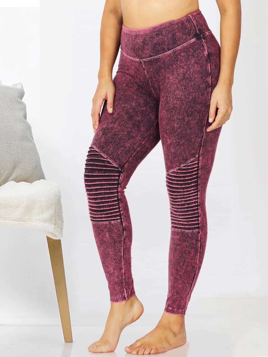 42POPS - Wholesale Pants - Women's - ",_..PLUS Halloween Mineral Wash Leggings w/ waistband1