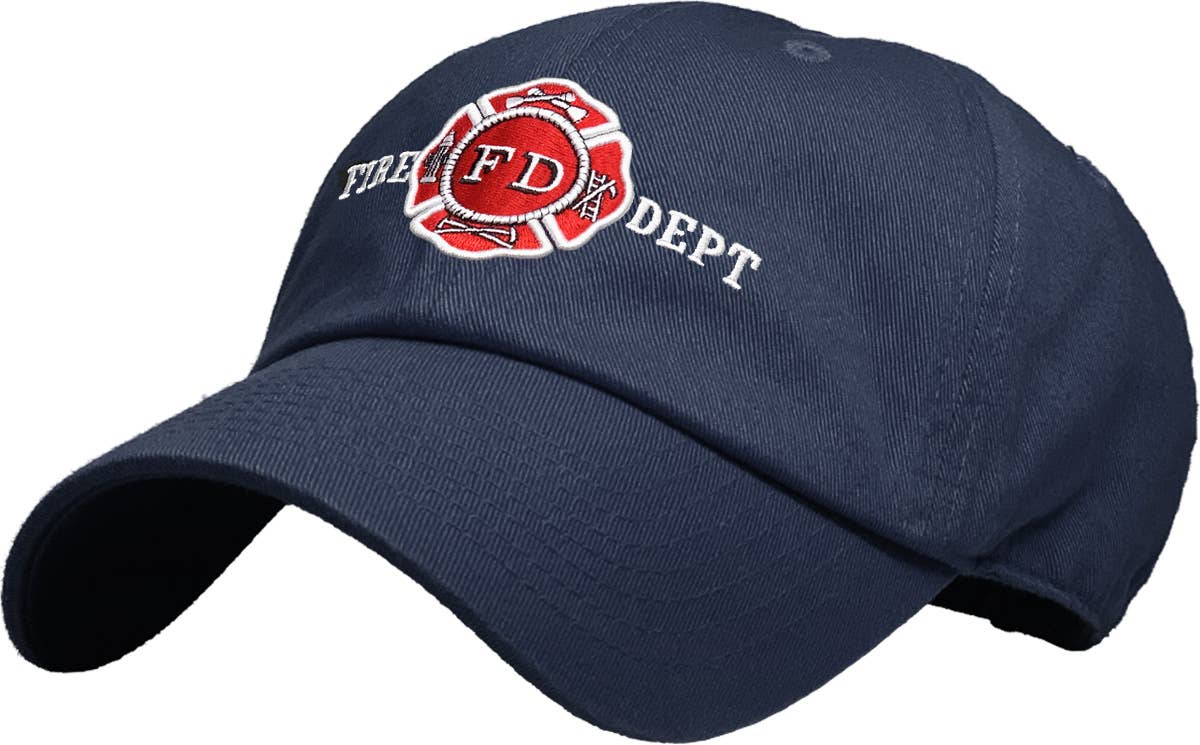 KBETHOS - Vente Casquette de baseball – homme - Casquette vintage « FIRE DEPARTMENT » pour homme0