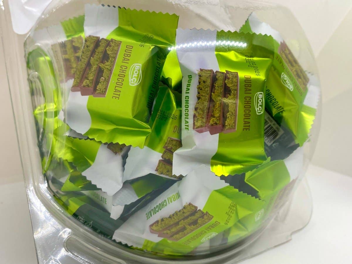 Aladdin – wholesale Chocolate bar – Antep Pistachio Kadayif Dubai Chocolate 16g Turkish Halal3