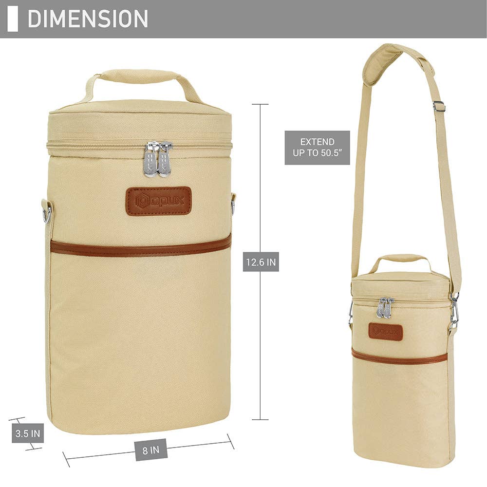 OPUX – Großhandel Weintasche – Weintragetasche für 2 Flaschen86